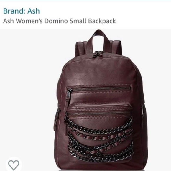 New Ash Domino leather Backpack Size small/ mediumRetail for $425